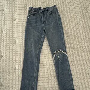 The 90s slim straight ultra high rise